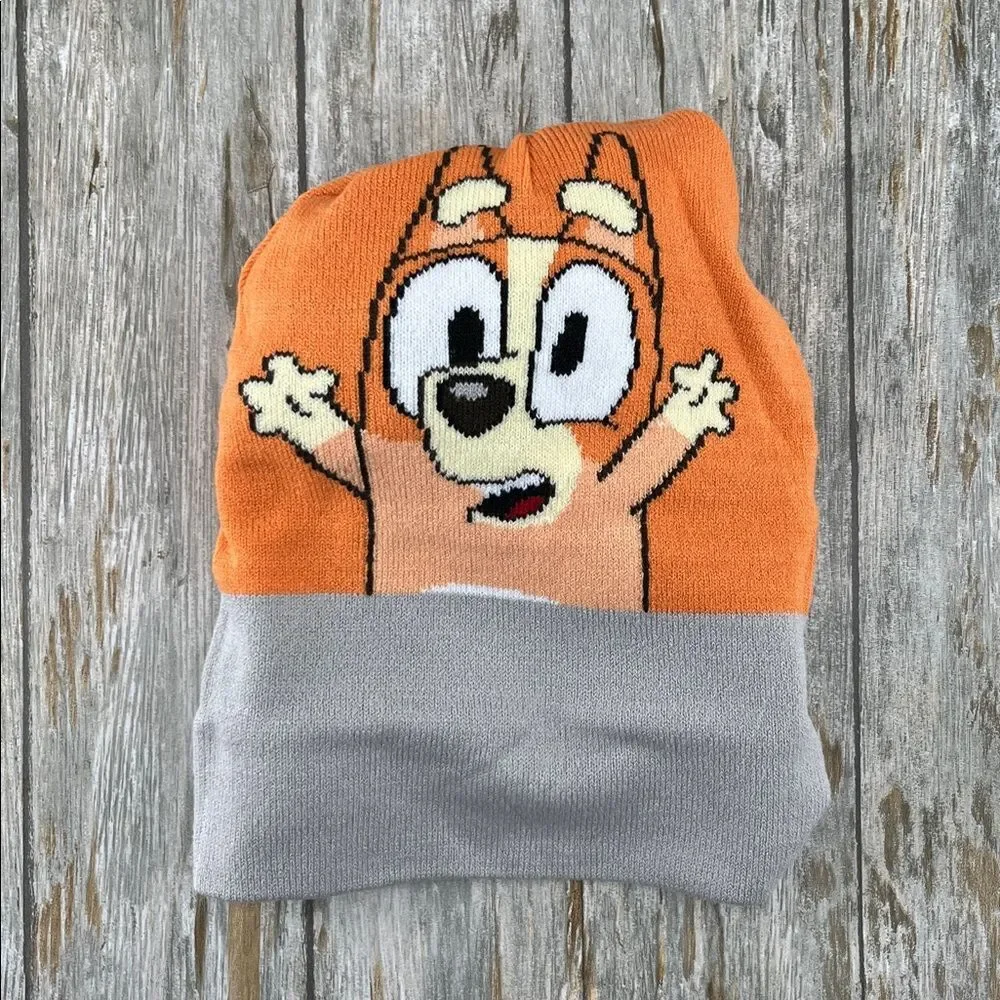 Bluey Beanie Hat & Glove Set Reversible
